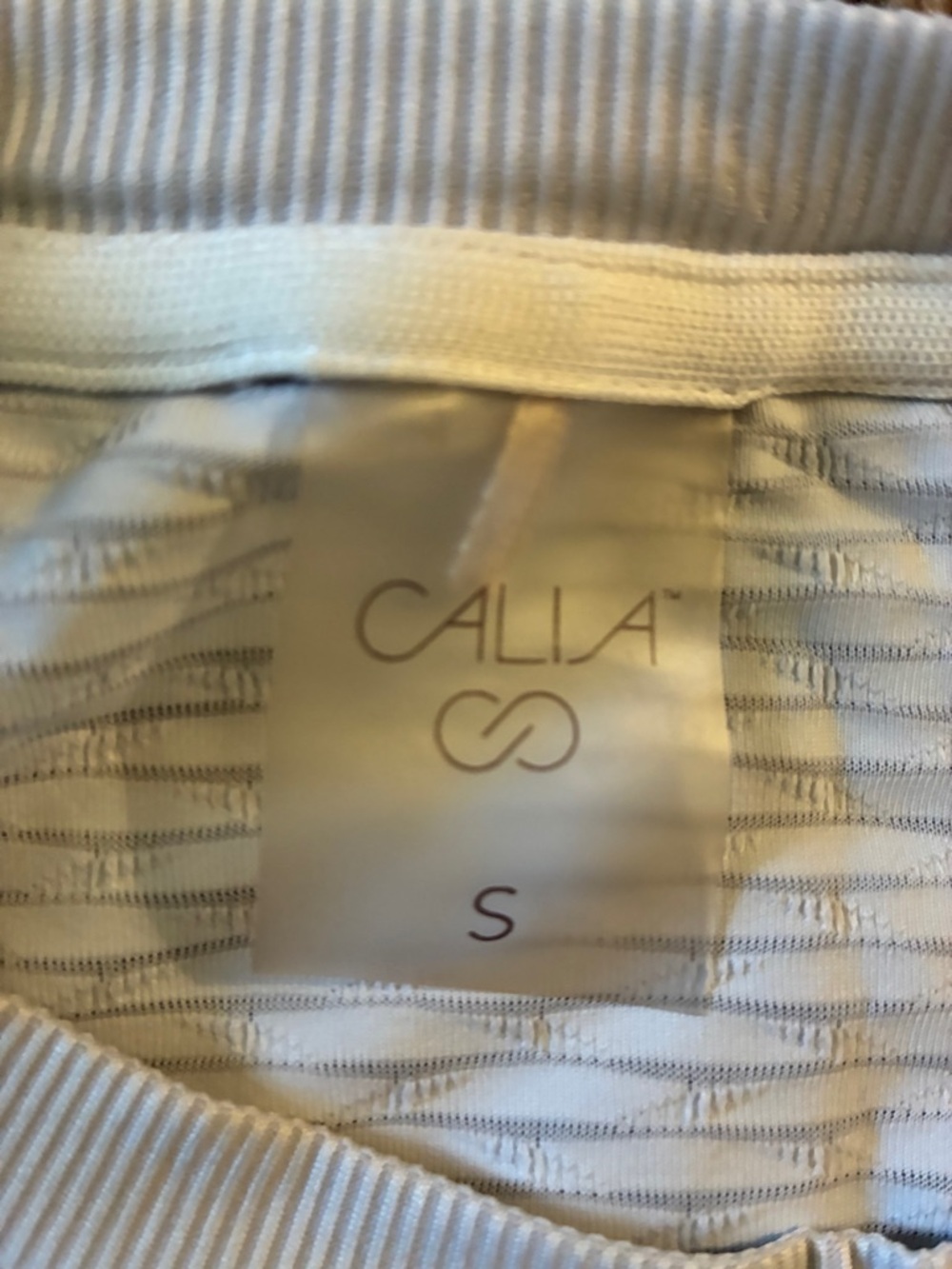 Calia White Ribbed Mesh Performance Tank - Picture 2 of 5